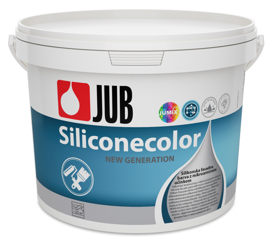 SILICONECOLOR - Mikroarmovaná silikónová fasádna farba biela 5 L