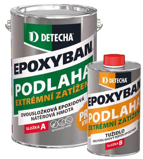 E-shop DETECHA Epoxyban - epoxidová dvojzložková farba na betón 20 kg červenohnedý