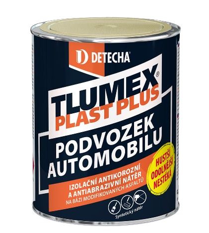 E-shop DETECHA Tlumex plast plus - asfaltový, antikorózny, izolačný náter 4 kg cierny