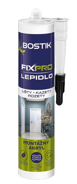 BOSTIK FIXPRO - Lepidlo na lišty, kazety a rozety 0,3 L