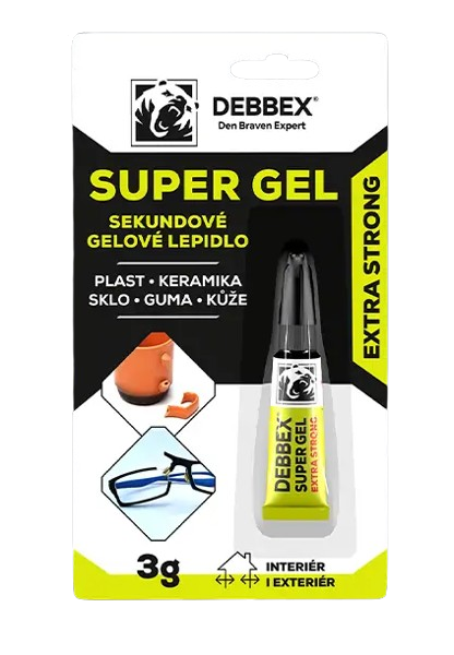 DEBBEX SUPER GEL - Sekundové gélové lepidlo