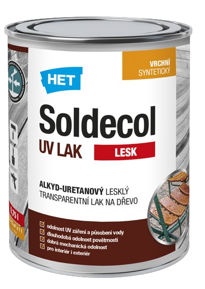 SOLDECOL UV LAK - Alkyduretánový lak na drevo