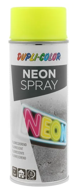 DC NEON - Akrylová florescenčná farba v spreji fluorescenčná žltá 0,4 L