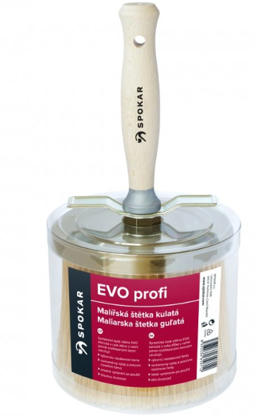 SPOKAR - Maliarska guľatá štetka EVO PROFI