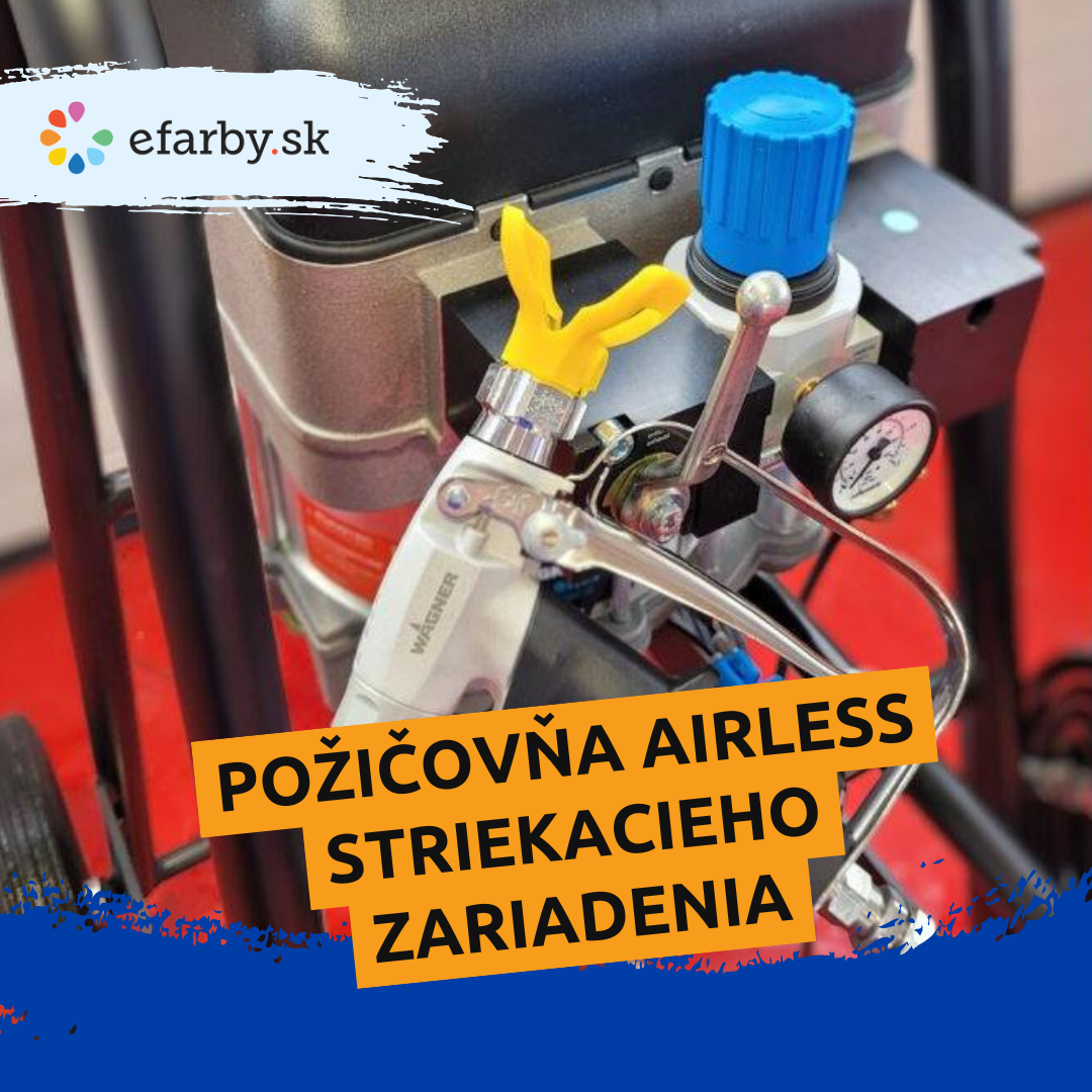 Požičovňa airless striekacieho zariadenia na maľovanie