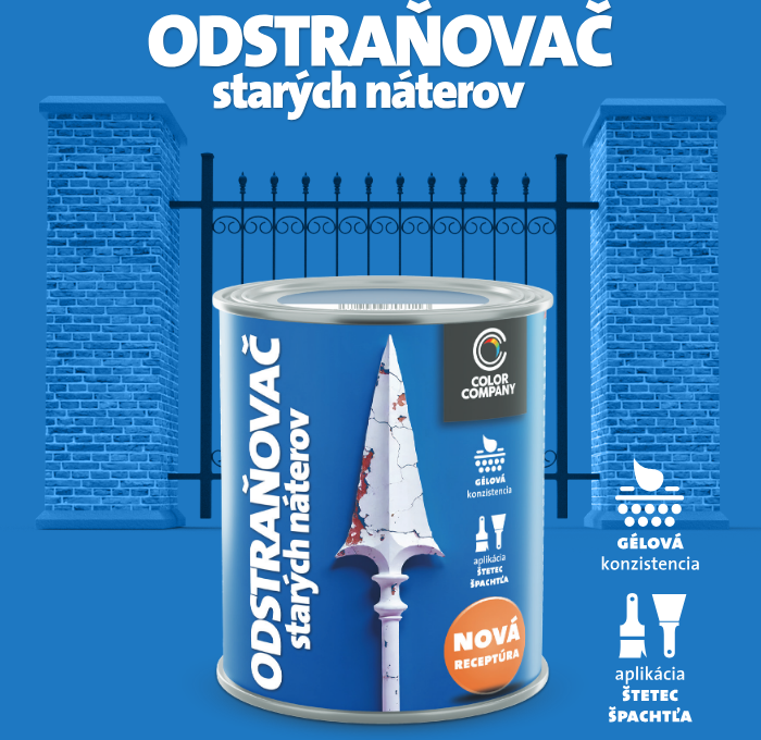 COLOR COMPANY - Odstraňovač starých náterov s vylepšenou účinnosťou