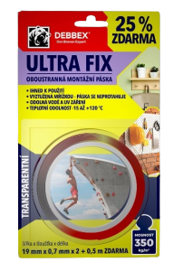 DEBBEX ULTRA FIX - Obojstranná montážna páska