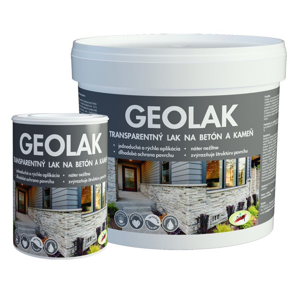 Geolak - lak na betón, kameň, minerálne podklady