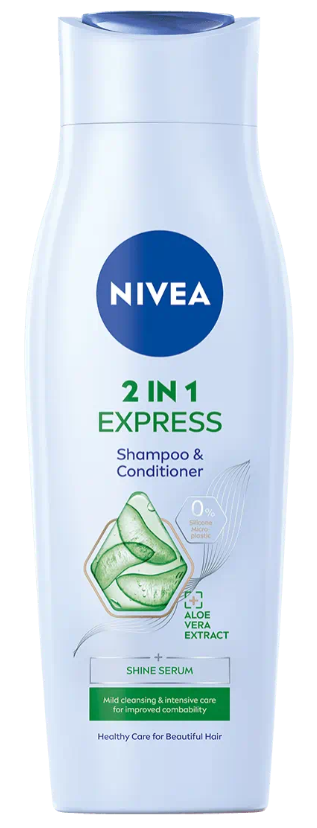 NIVEA 2v1 CARE EXPRESS - Šampón a kondicionér pre zdravé vlasy