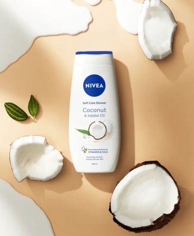 NIVEA COCONUT & JOJOBA OIL - Ošetrujúci sprchovací gél s jojobovým olejom