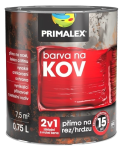 PRIMALEX 2v1 - Základná a vrchná farba na kov v jednom