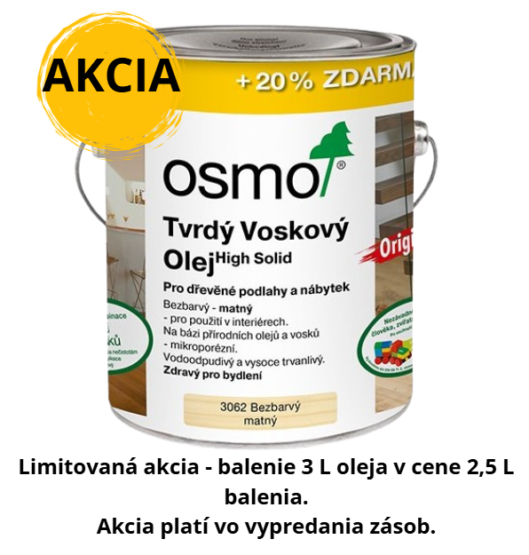 OSMO TVRDÝ VOSKOVÝ OLEJ ORIGINÁL - Olej na podlahy