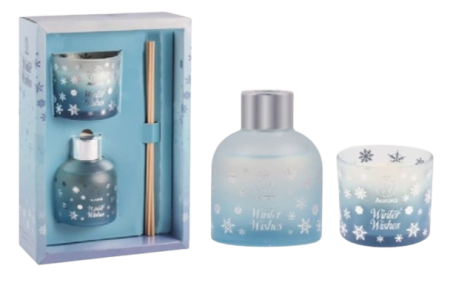 AURORA BLUEBERRY VANILLA SUGAR - Darčekový set s difuzérom