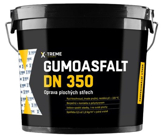 E-shop DEN BRAVEN DN 350 - Gumoasfalt cierna 10 kg