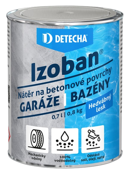 DETECHA Izoban - syntetická farba na betón 5 kg sivý