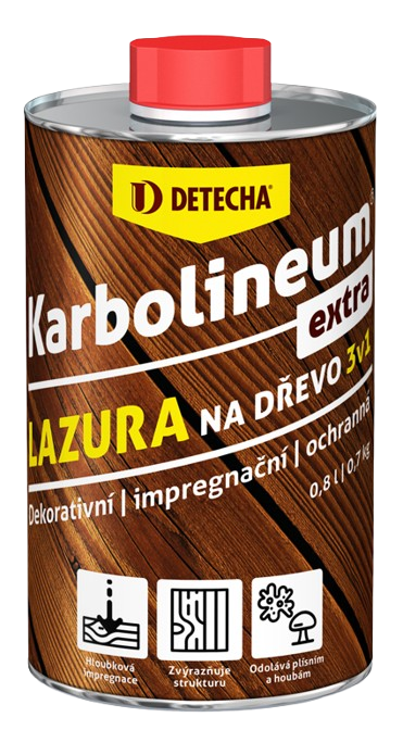 KARBOLINEUM EXTRA 3v1 - Olejová lazúra na drevo