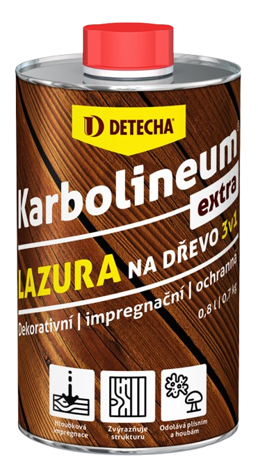 KARBOLINEUM EXTRA 3v1 - Olejová lazúra na drevo