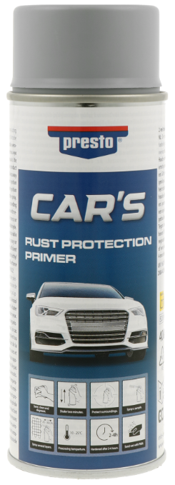 E-shop PRESTO CAR´S - Antikorózny základný náter v spreji biela, 0,4 L