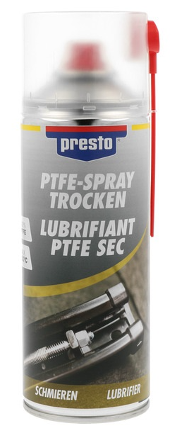 E-shop Presto Teflon PTFE DRY sprej - suché mazanie kovu a plastov 400 ml suché mazivo