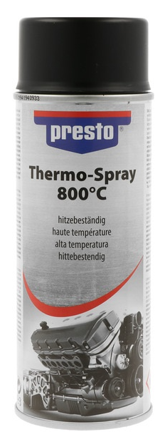 Presto Žiaruvzdorná farba v spreji na vysoké teploty 400 ml čierny do 600°c