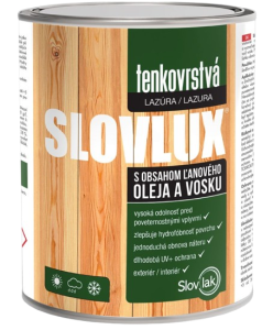 SLOVLUX - Tenkovrstvá lazúra na drevo (väčšie balenie)