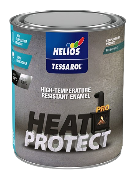 TESSAROL PRO HEAT PROTECT - Náter odolávajúci vysokým teplotám (strieborná, 0,2 L)