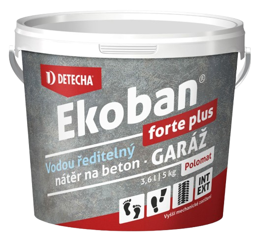EKOBAN FORTE PLUS - Vodou riediteľná farba na betón pre vyššiu mechanickú záťaž