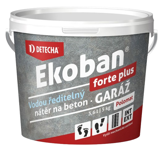 EKOBAN FORTE PLUS - Vodou riediteľná farba na betón pre vyššiu mechanickú záťaž