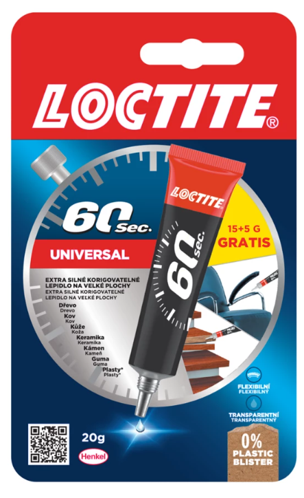 LOCTITE 60 SEKÚND - Extrémne rýchle univerzálne lepidlo
