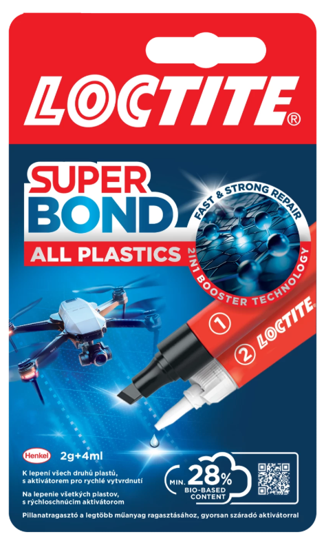 LOCTITE SUPER BOND ALL PLASTICS - Špeciálne sekundové lepidlo na plasty
