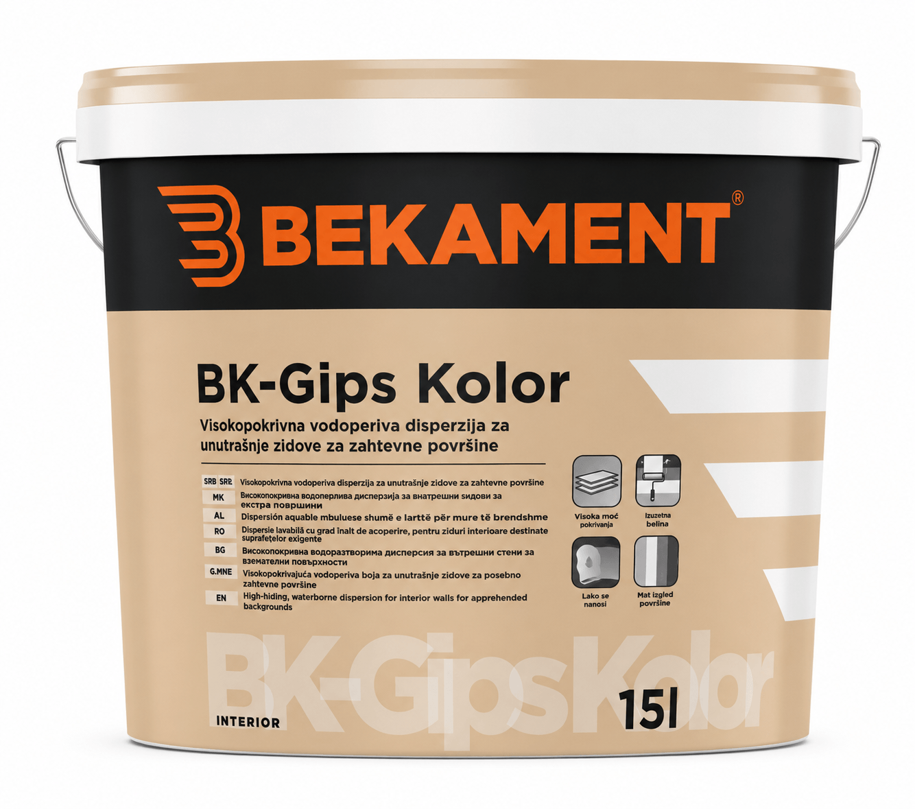 BK-GIPS KOLOR - Interiérová farba na náročné povrchy
