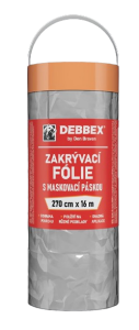 DEBBEX - Zakrývacia fólia s maskovacou páskou
