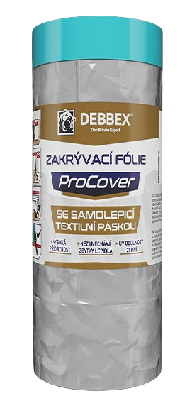DEBBEX - Zakrývacia fólia s textilnou páskou