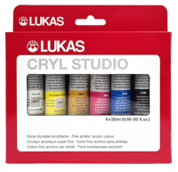 LUKAS CRYL STUDIO - Akrylové farby v sade