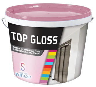 TOP GLOSS - Bezfarebný lesklý náter na sokel