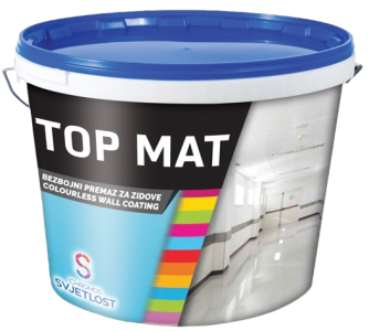 TOP MAT - Bezfarebný matný náter na sokel