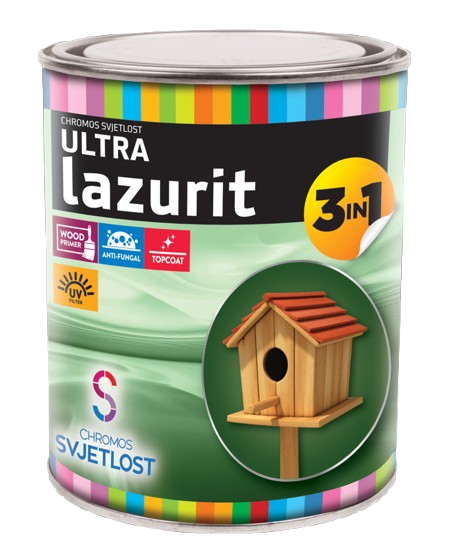 ULTRA LAZURIT 3v1 - Tenkovrstvá ochranná lazúra