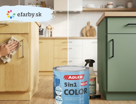 Čím natrieť kuchynskú linku bez brúsenia a bez odliepania fólie? (Návod a postup)