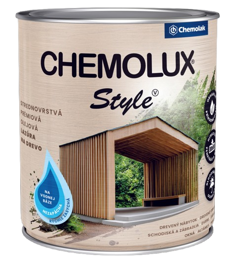 CHEMOLUX STYLE - Strednovrstvá vodou riediteľná lazúra