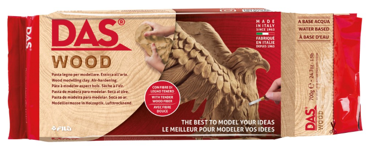 DAS WOOD - Samotvrdnúca modelovacia hmota s drevnými vláknami