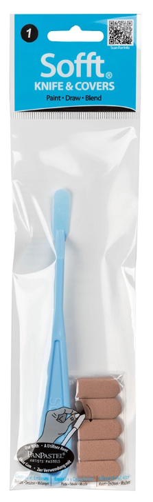 PanPastel SOFFT KNIFE AND COVERS - Aplikačný nôž a štetec 2v1