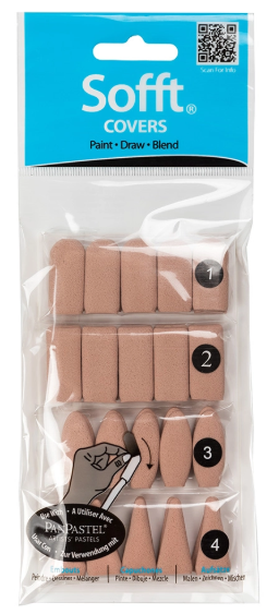 PanPastel SOFFT KNIFE COVERS - Sada náhradných návlekov